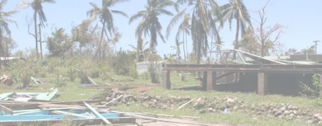Storm damage in Fiji